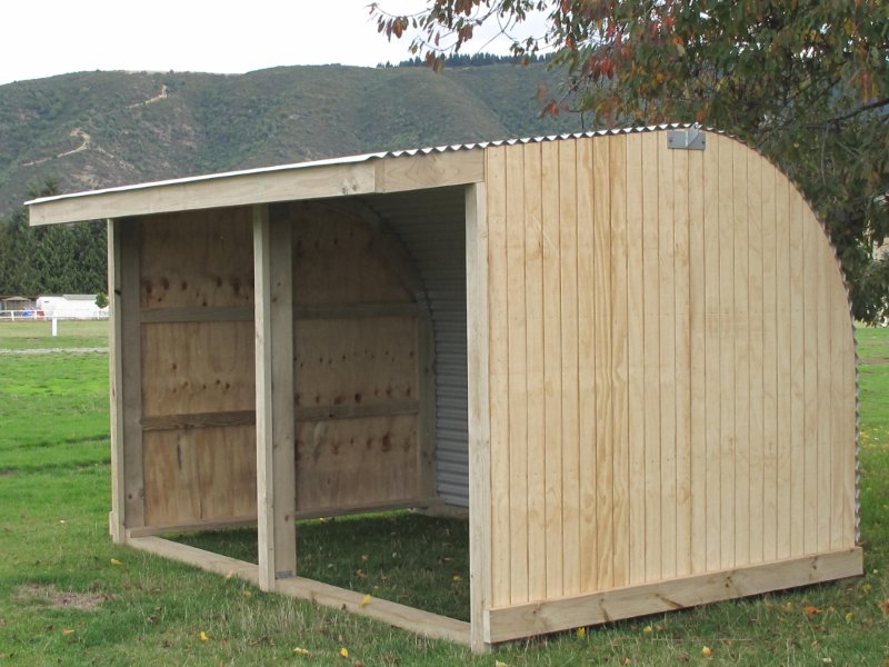 Peter and Son Large Open Side Shed | Half Round | Half Round Round Metal Shed| Farm Shed | Utility Shed | Metal Arch Shed | Storage Shed