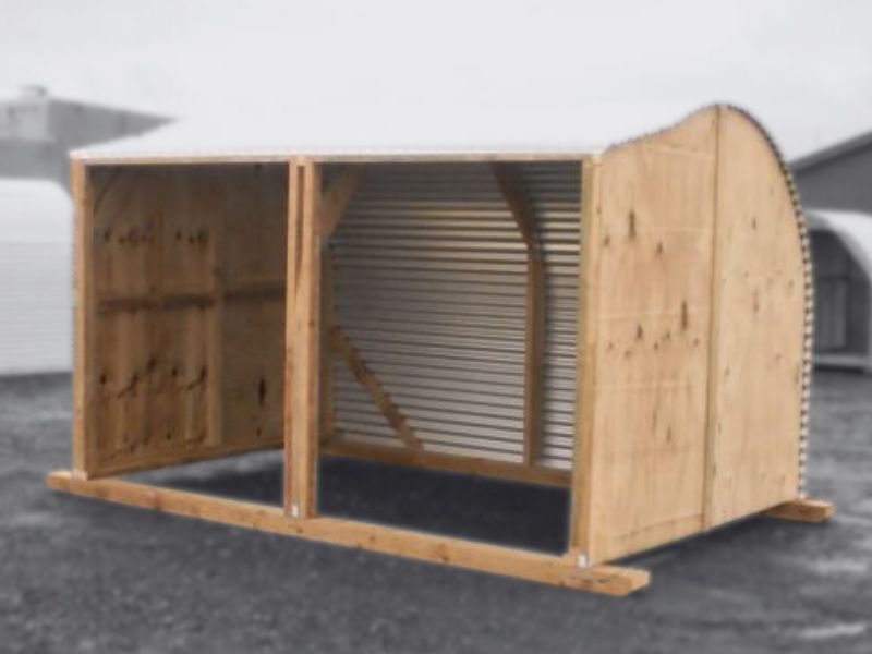 Curved Shed - Large Open Sided