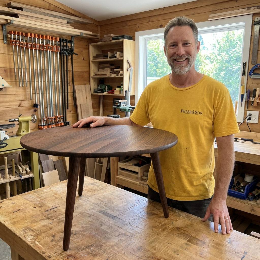 3 Legged Danish Modern Coffee Table